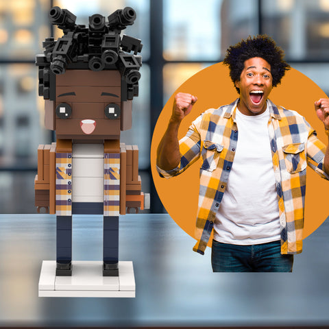 [SQUAREME] Suqre Face Photo Customizable Single Brick Figure