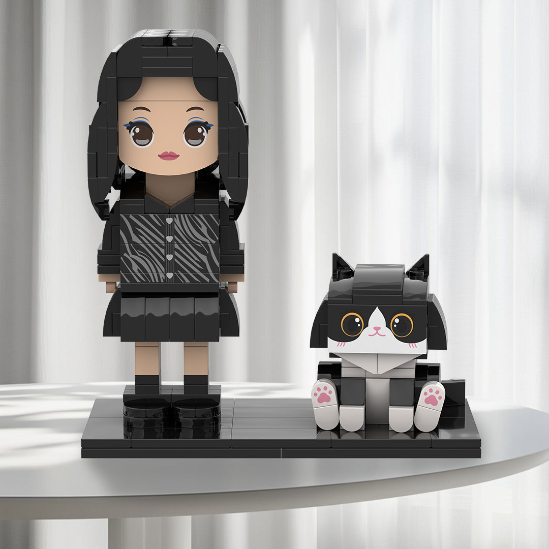 [ROUNDME] Full body Photo customizable Brick  Figures and pet Creative Gifts