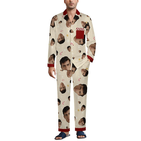 [With Pocket]Custom Photo A Gift That Brings Joy And Warmth To Your Relationship - Men's Personalized Custom Pajamas with Pocket