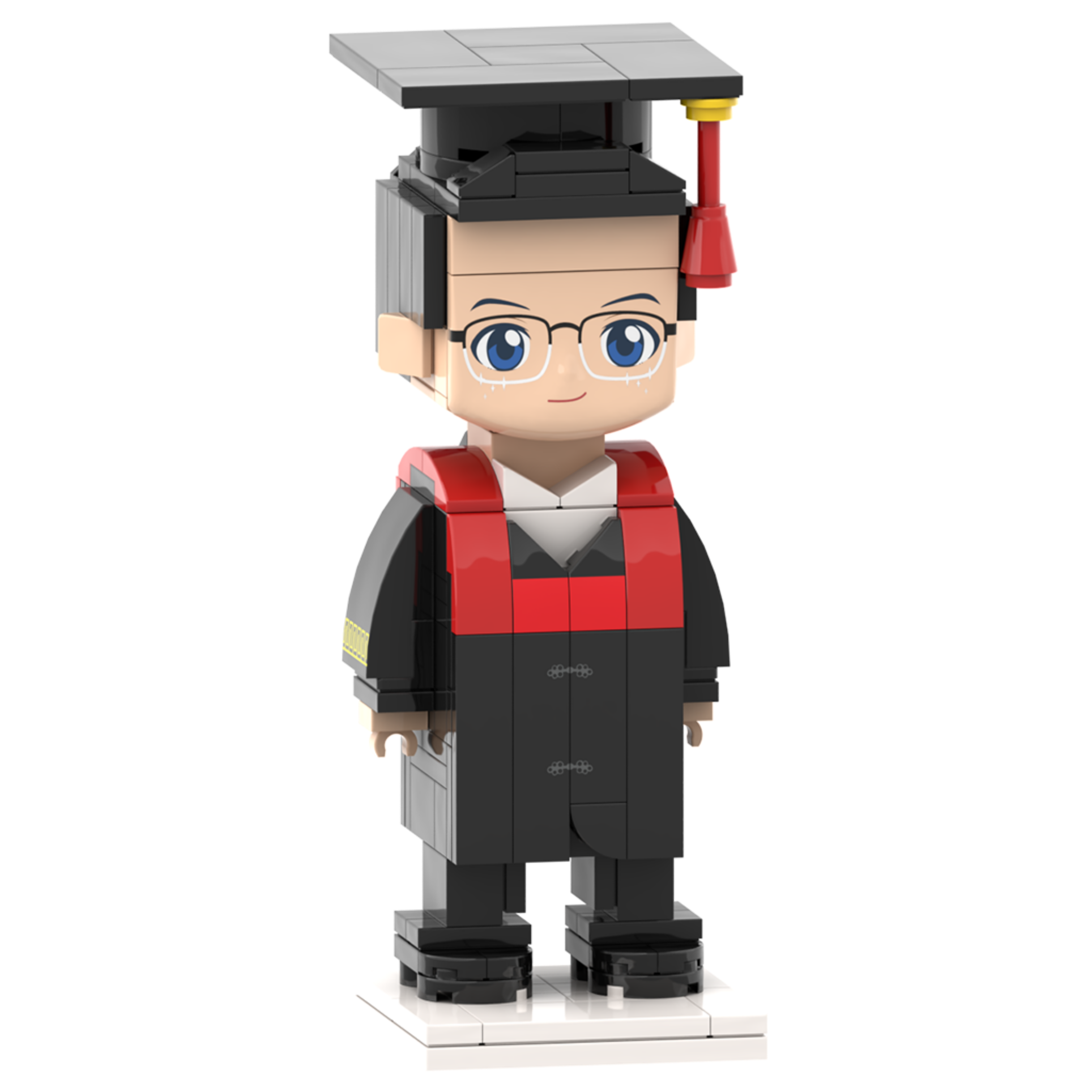 Graduation Gifts for Him Custom Head Brick Figures Personalized Graduation Dress Brick Figures Small Particle Block Toy