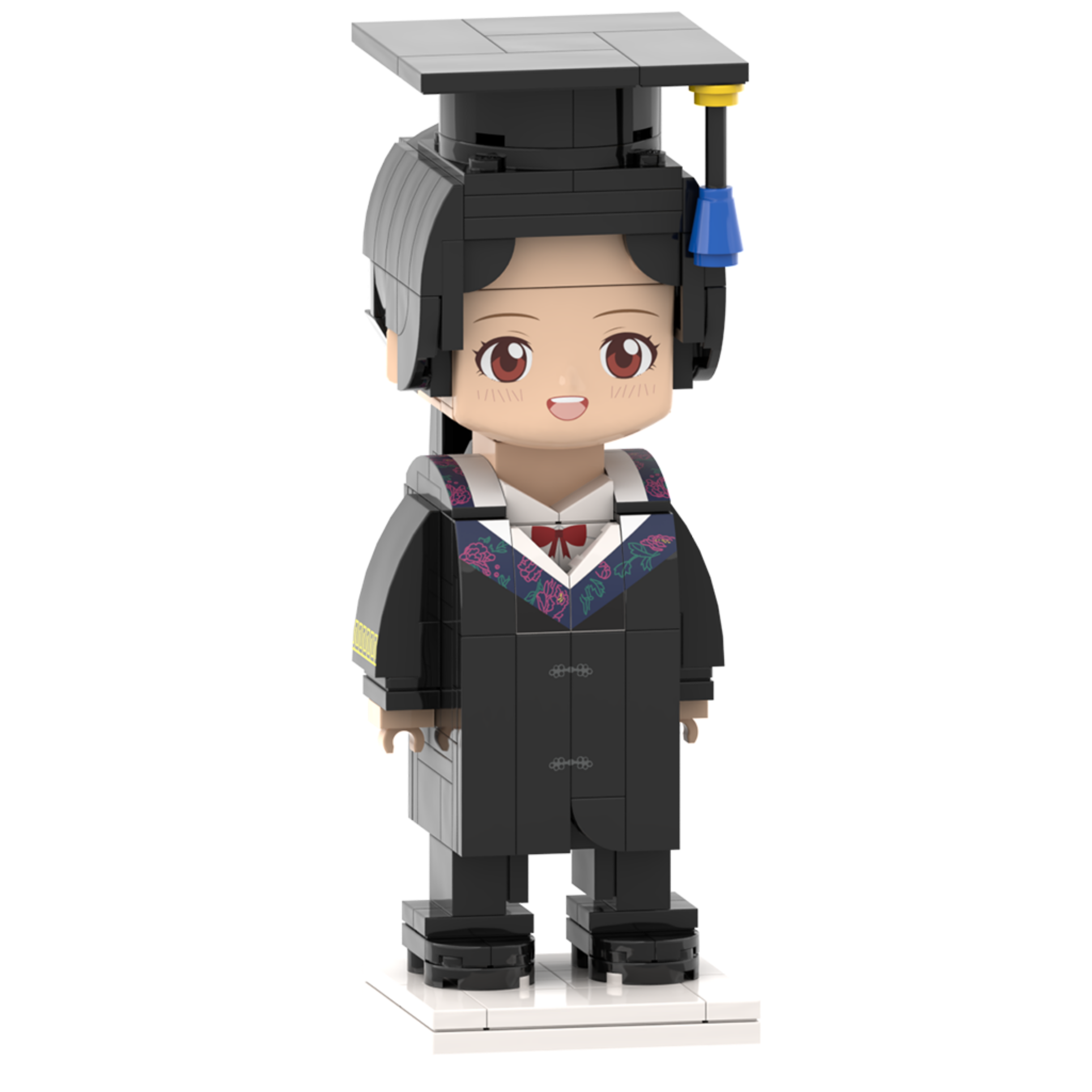 Graduation Gifts for Him Custom Head Brick Figures Personalized Medical Bachelor's Uniforms Brick Figures Small Particle Block Toy