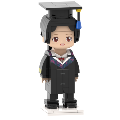 Graduation Gifts for Him Custom Head Brick Figures Personalized Medical Bachelor's Uniforms Brick Figures Small Particle Block Toy