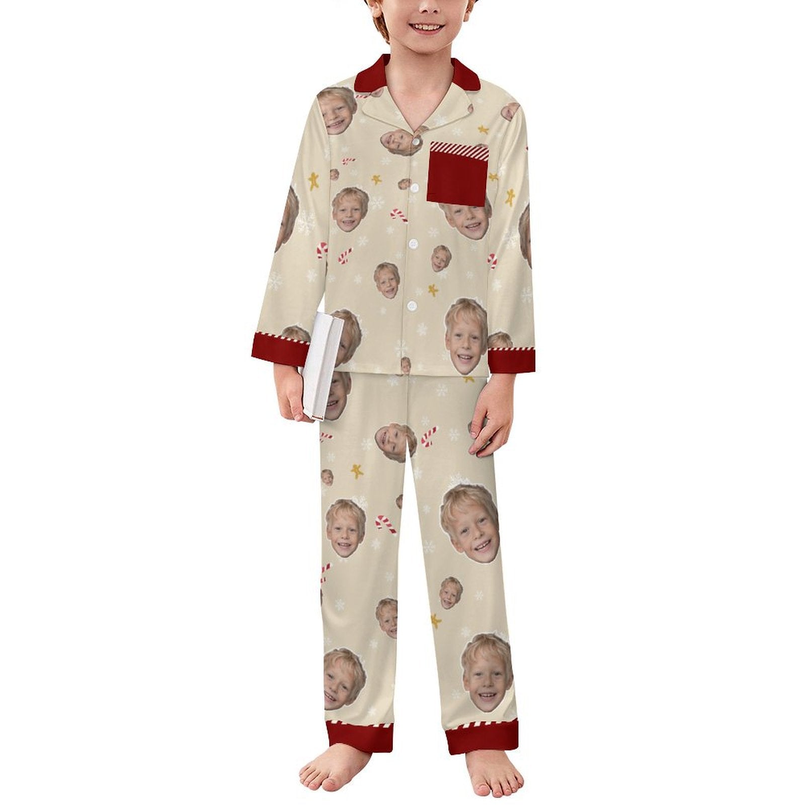 [With Pocket]Custom Photo A Gift That Brings Joy And Warmth To Your Relationship - Kids' Personalized Custom Pajamas with Pocket