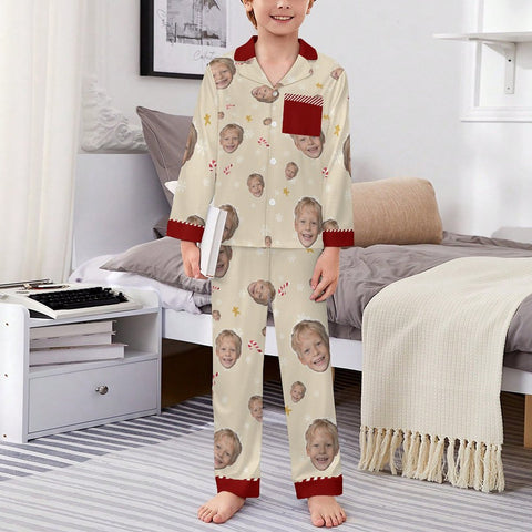 [With Pocket]Custom Photo A Gift That Brings Joy And Warmth To Your Relationship - Kids' Personalized Custom Pajamas with Pocket