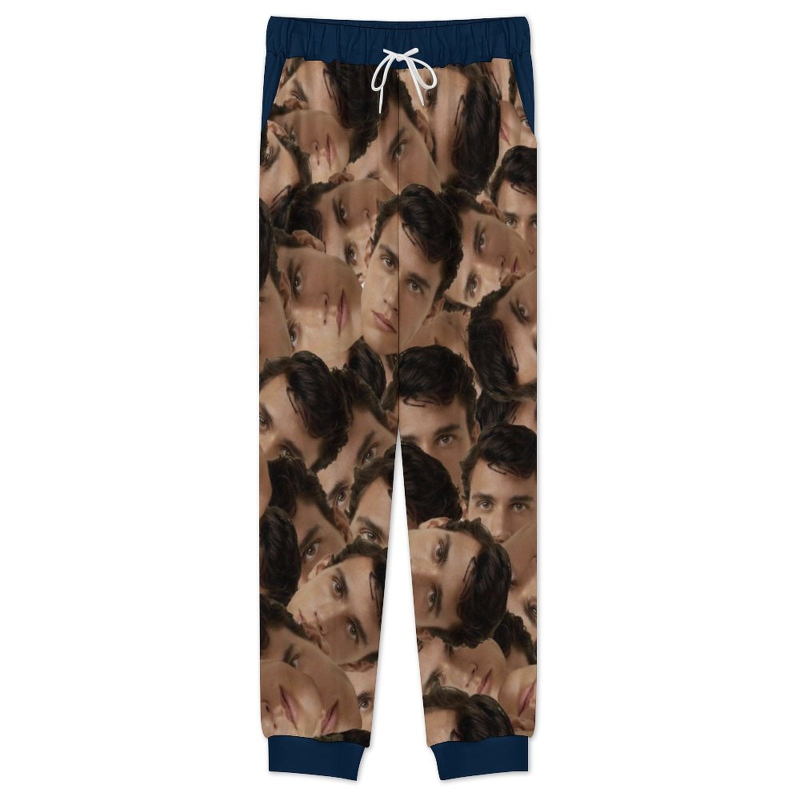 [Round Collar] Custom Photo A Gift That Brings Joy And Warmth To Your Relationship - Men's Personalized Custom Pajamas