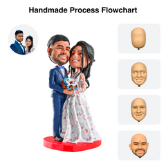 【HANDCRAFTED POPS] Customizable Doctor Bobblehead handmade with your photo for couple's anniversary gift