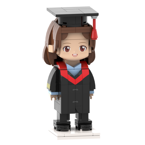 Graduation Gifts Custom Head Brick Figures Personalized Medical Bachelor's Uniforms Brick Figures Small Particle Block Toy