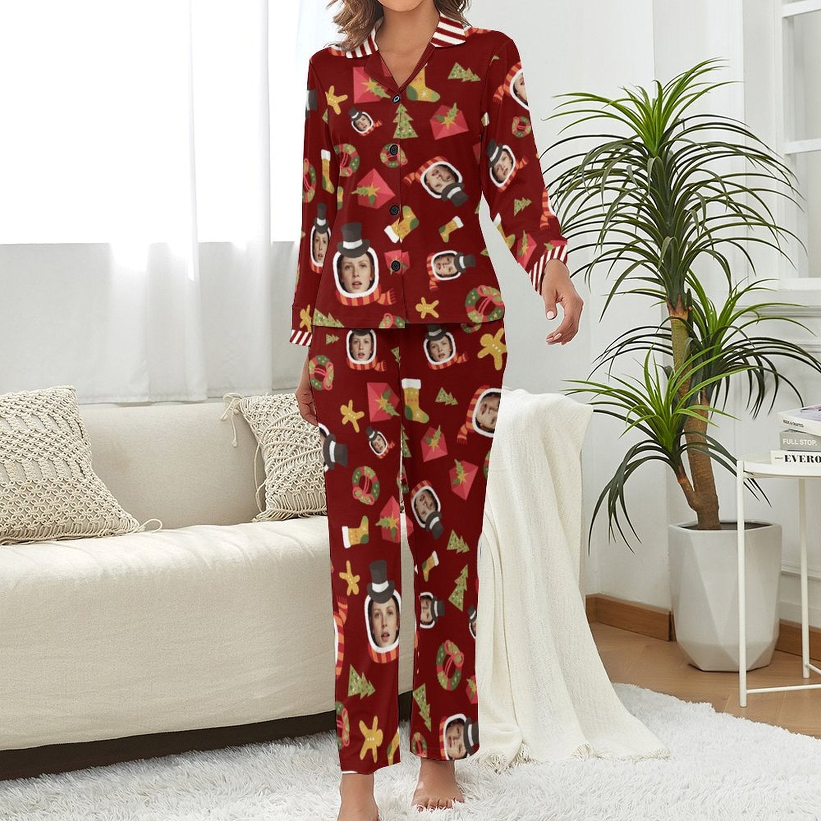 [Without Pockets]Custom Photo A Gift That Brings Joy And Warmth To Your Relationship - Women's Personalized Custom Pajamas with Pocket