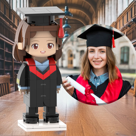 Graduation Gifts Custom Head Brick Figures Personalized Medical Bachelor's Uniforms Brick Figures Small Particle Block Toy