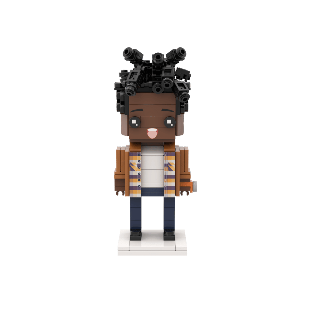 Custom brick figures, lego brickheadz - Suqare Face Photo Customizable Single Brick Figure - OOOMG