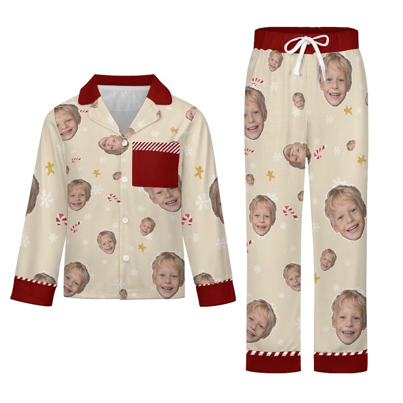 [With Pocket]Custom Photo A Gift That Brings Joy And Warmth To Your Relationship - Kids' Personalized Custom Pajamas with Pocket