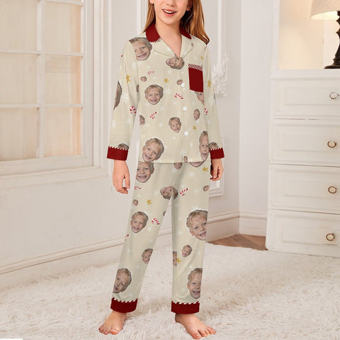 [With Pocket]Custom Photo A Gift That Brings Joy And Warmth To Your Relationship - Kids' Personalized Custom Pajamas with Pocket