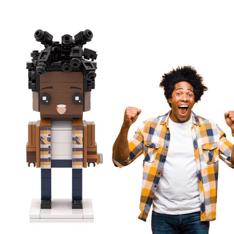 [SQUAREME] Suqre Face Photo Customizable Single Brick Figure