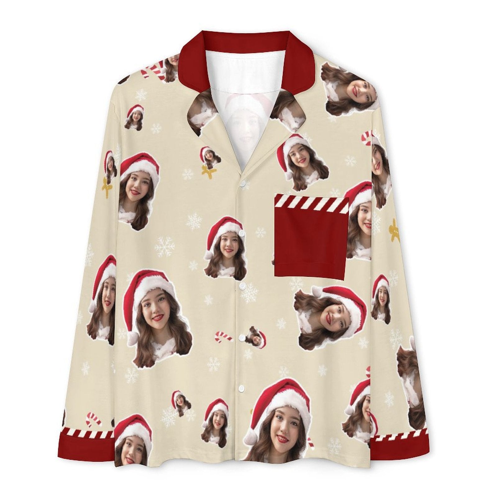 [With Pockets]Custom Photo A Gift That Brings Joy And Warmth To Your Relationship - Women's Personalized Custom Pajamas with Pocket