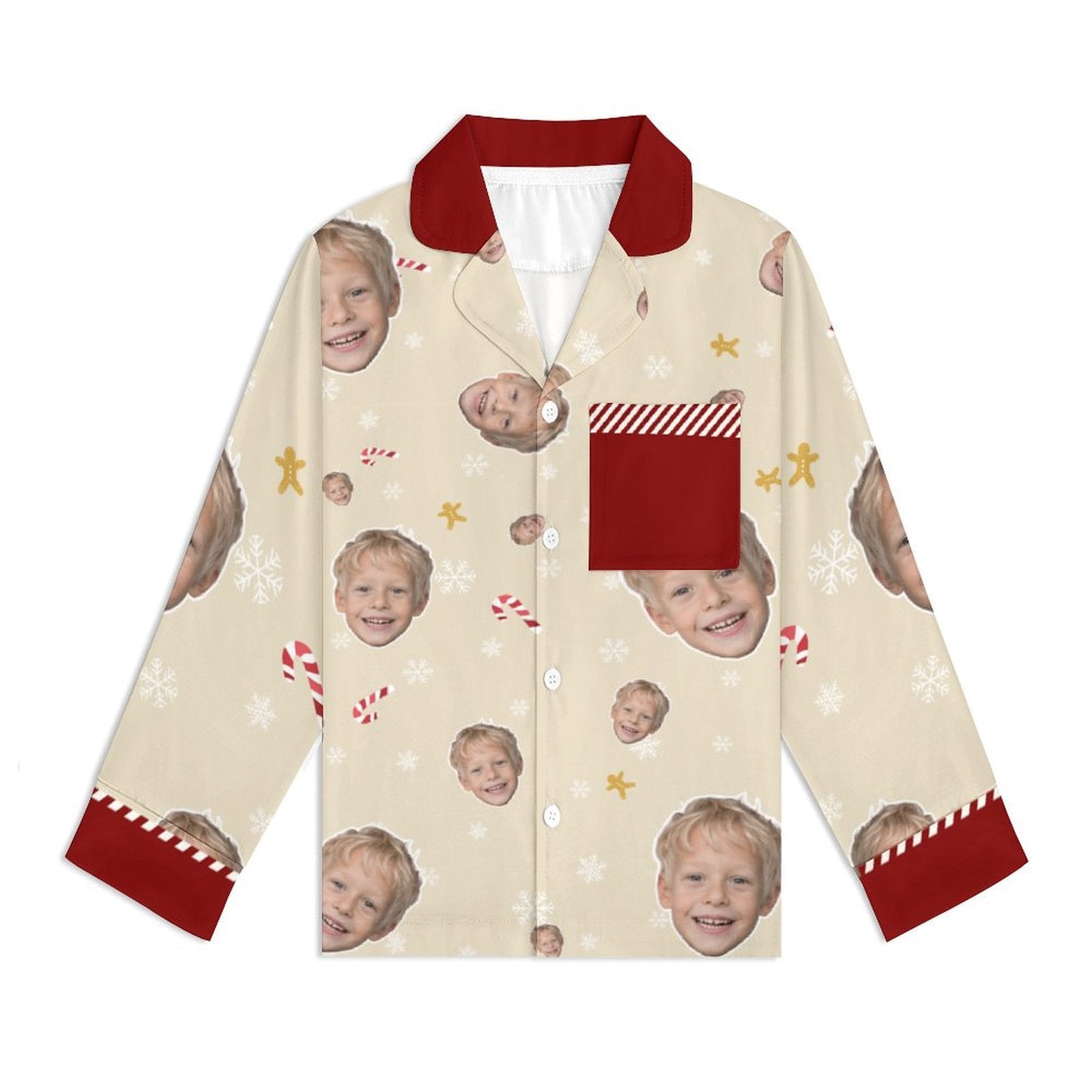 [With Pocket]Custom Photo A Gift That Brings Joy And Warmth To Your Relationship - Kids' Personalized Custom Pajamas with Pocket