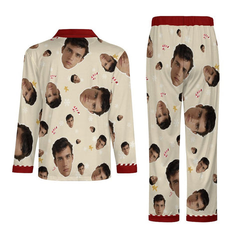 [With Pocket]Custom Photo A Gift That Brings Joy And Warmth To Your Relationship - Men's Personalized Custom Pajamas with Pocket