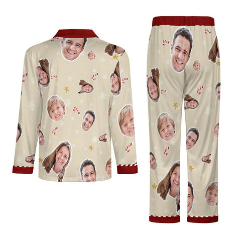 [For Family] [With Pockets] Custom Photo A Gift That Brings Joy And Warmth To Your Relationship - Family's Personalized Custom Pajamas with Pocket