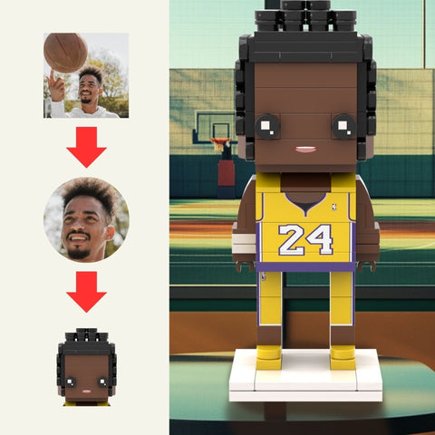 Head Custom Basketball Brick Figure Icons Sporty Personalized Figurines