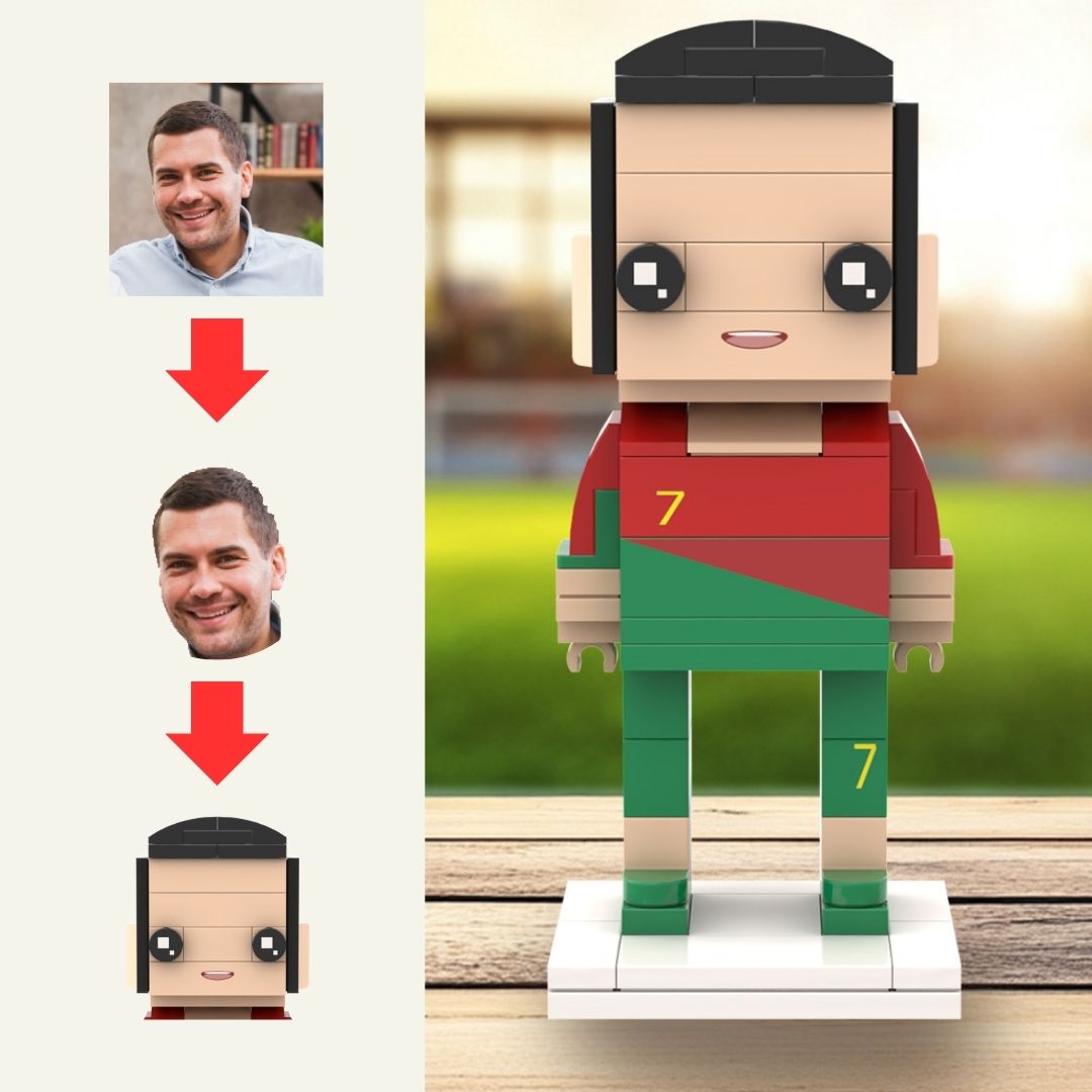 Head Customized Soccer Brick Masters Football Fan Custom Figurines