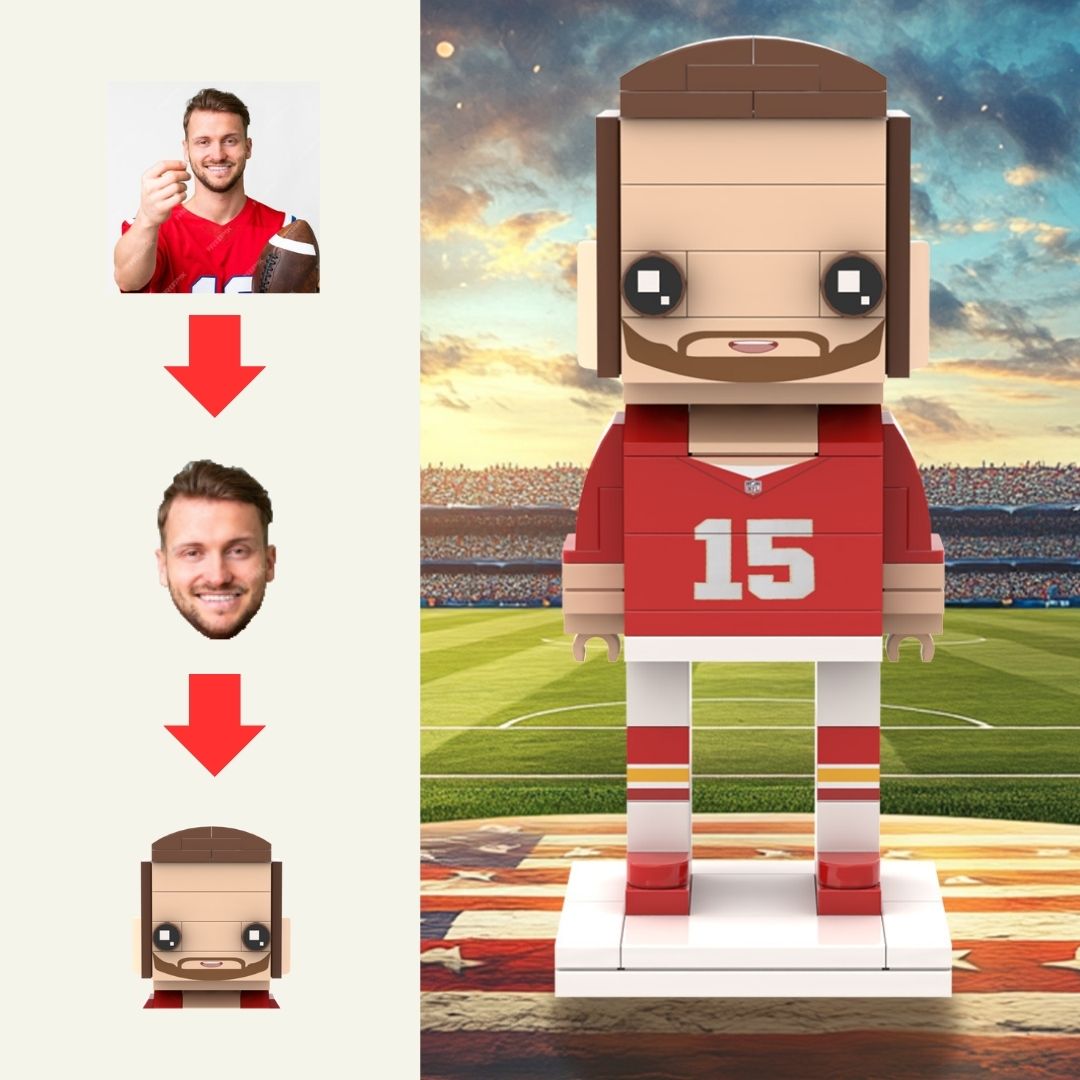 Head Customized Football Brick Stars Player Edition Soccer Brick Figures