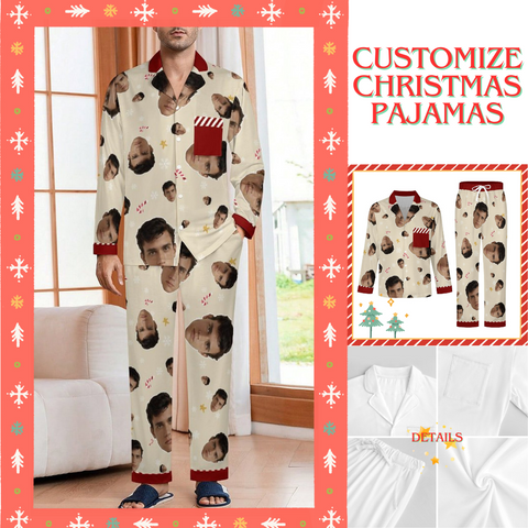 [With Pocket]Custom Photo A Gift That Brings Joy And Warmth To Your Relationship - Men's Personalized Custom Pajamas with Pocket