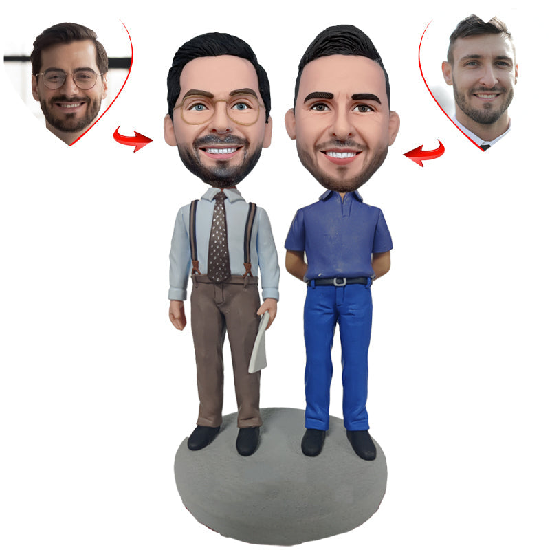 [HANDCRAFTED POPS] Best Partner Custom Bobblehead Custom Bobblehead