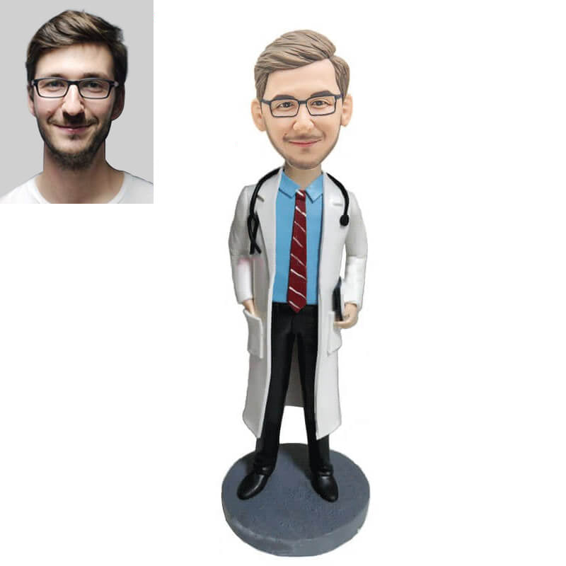 【HANDCRAFTED POPS] Doctor With Stethoscope Custom Bobblehead