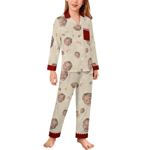 [With Pocket]Custom Photo A Gift That Brings Joy And Warmth To Your Relationship - Kids' Personalized Custom Pajamas with Pocket