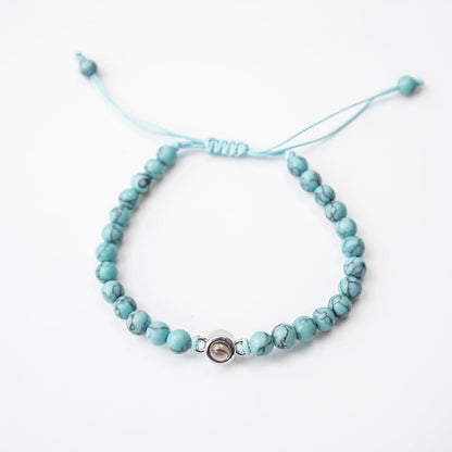 Coastal Beaded Photo Bracelet - OOOMG