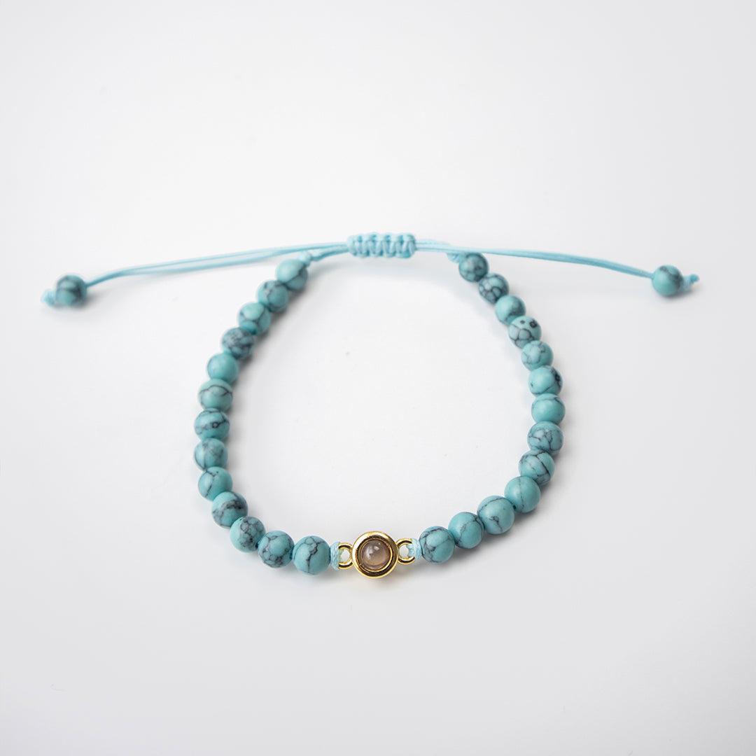 Coastal Beaded Photo Bracelet - OOOMG