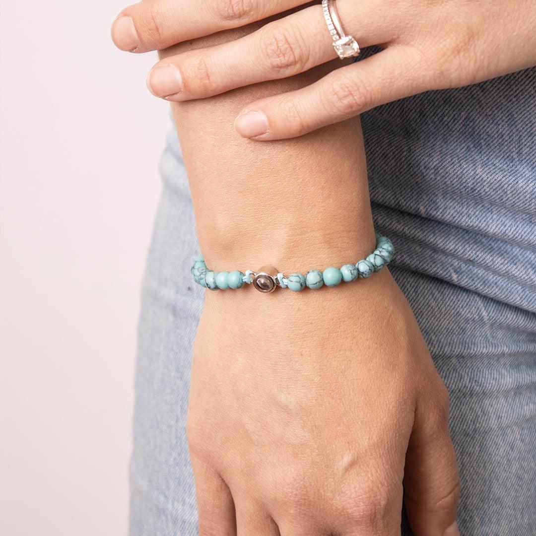 Coastal Beaded Photo Bracelet - OOOMG