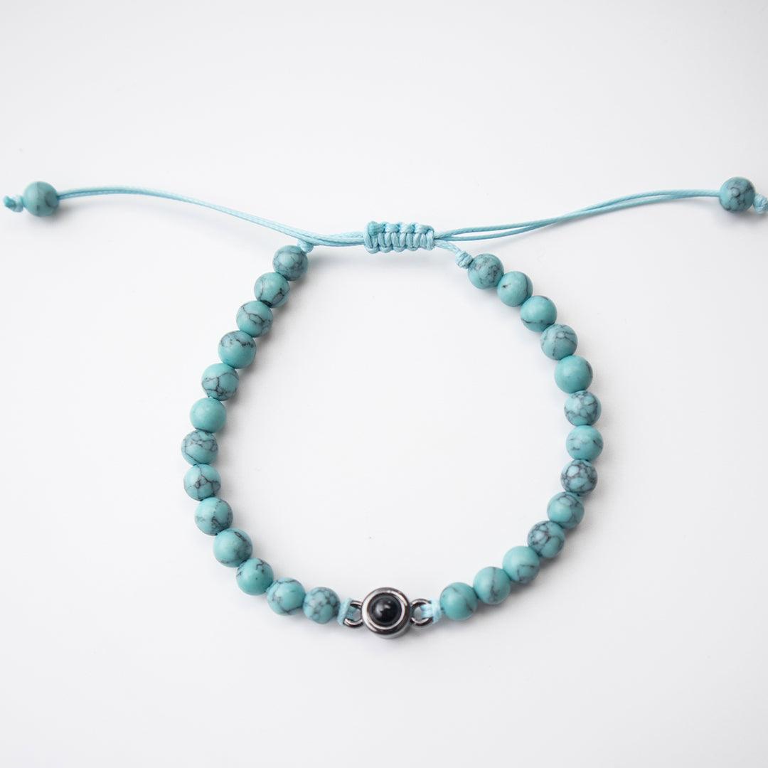 Coastal Beaded Photo Bracelet - OOOMG