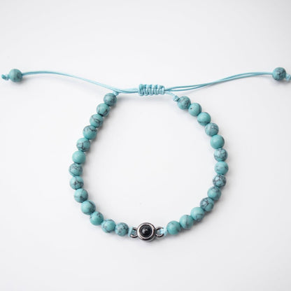 Coastal Beaded Photo Bracelet - OOOMG