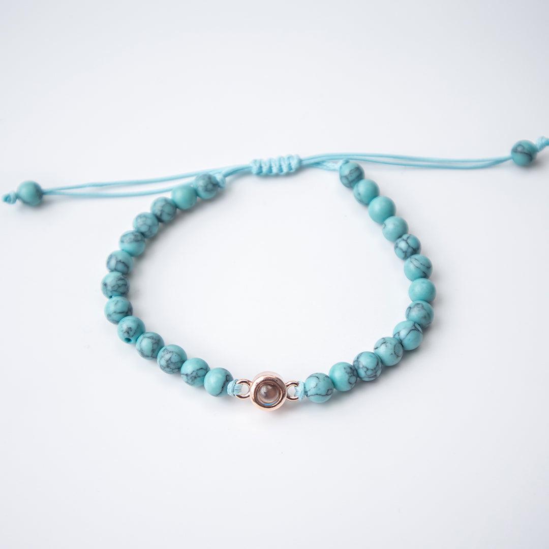 Coastal Beaded Photo Bracelet - OOOMG