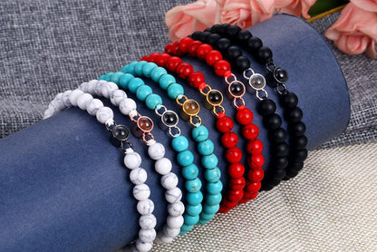 Coastal Beaded Photo Bracelet - OOOMG