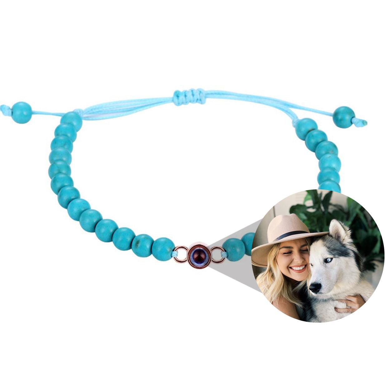 Coastal Beaded Photo Bracelet - OOOMG