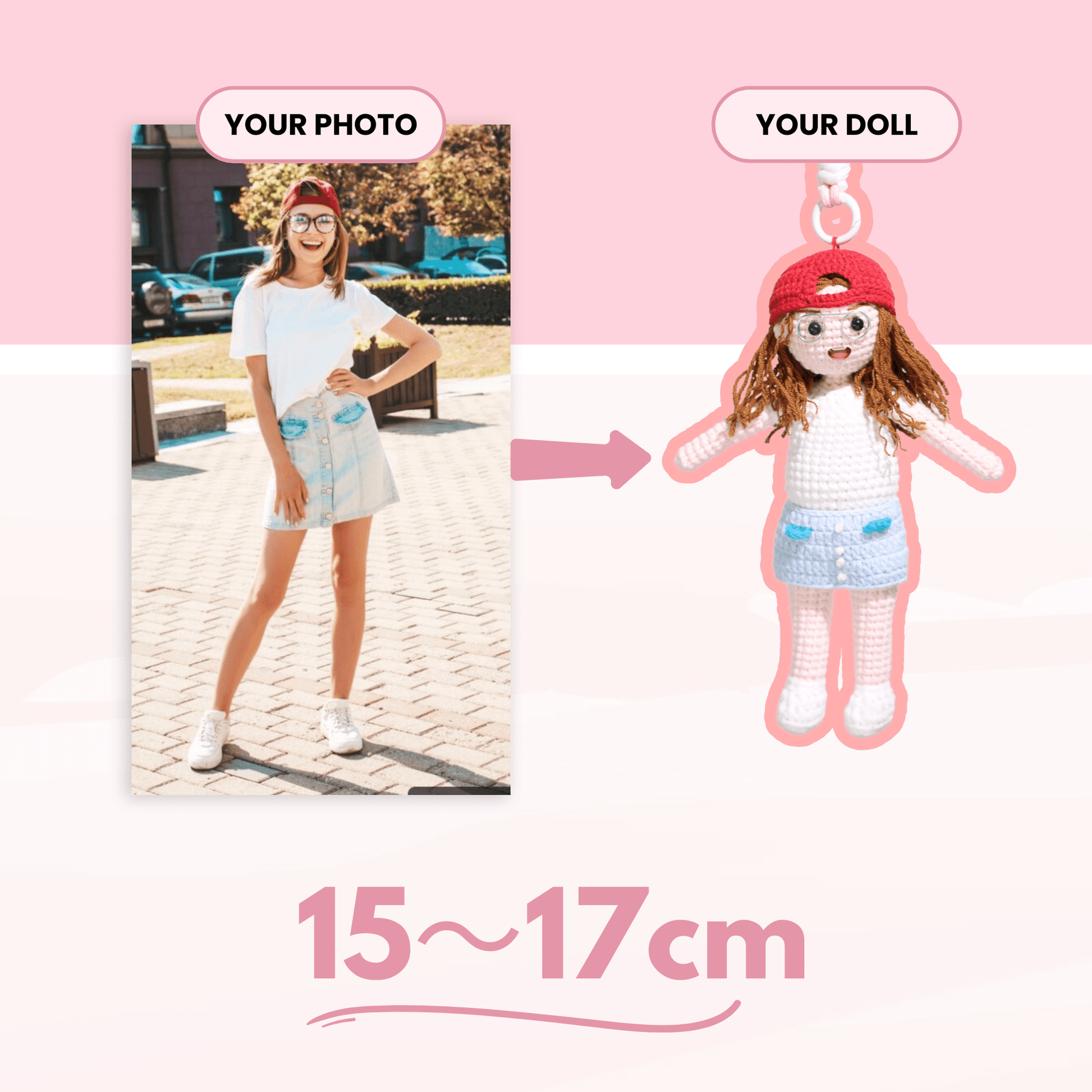 Custom Crochet Dolls with Item Finder for Human Portrait - OOOMG × Mili Tag - OOOMG