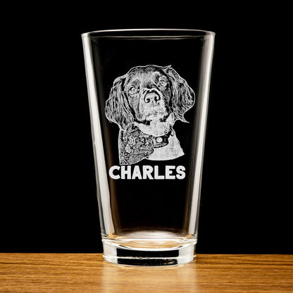 Custom Dog Portrait Whiskey Glass Gift - Engrave Your Pet Photo on Glasses, Gift for Pet Lovers - OOOMG