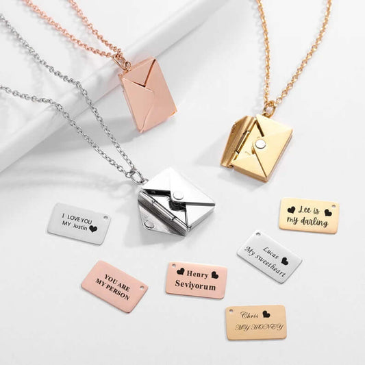 Custom Envelope Necklace - OOOMG