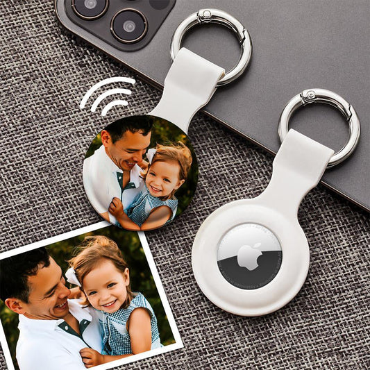 Custom Photo Airtag Keychain Drop Scratch Protection - OOOMG