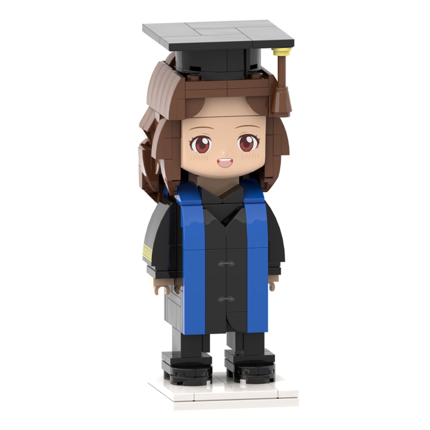 Customized Head Graduation Baccalaureate Figures Small Particle Block Toy Customizable Brick Art Gifts - OOOMG