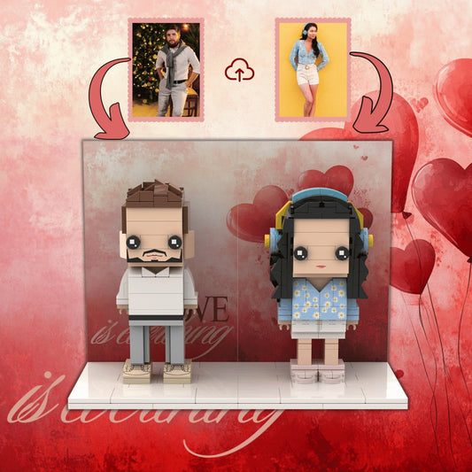 For Couple Full - body Custom Brick Figures Lovers Gift Valentine's Day Present - OOOMG