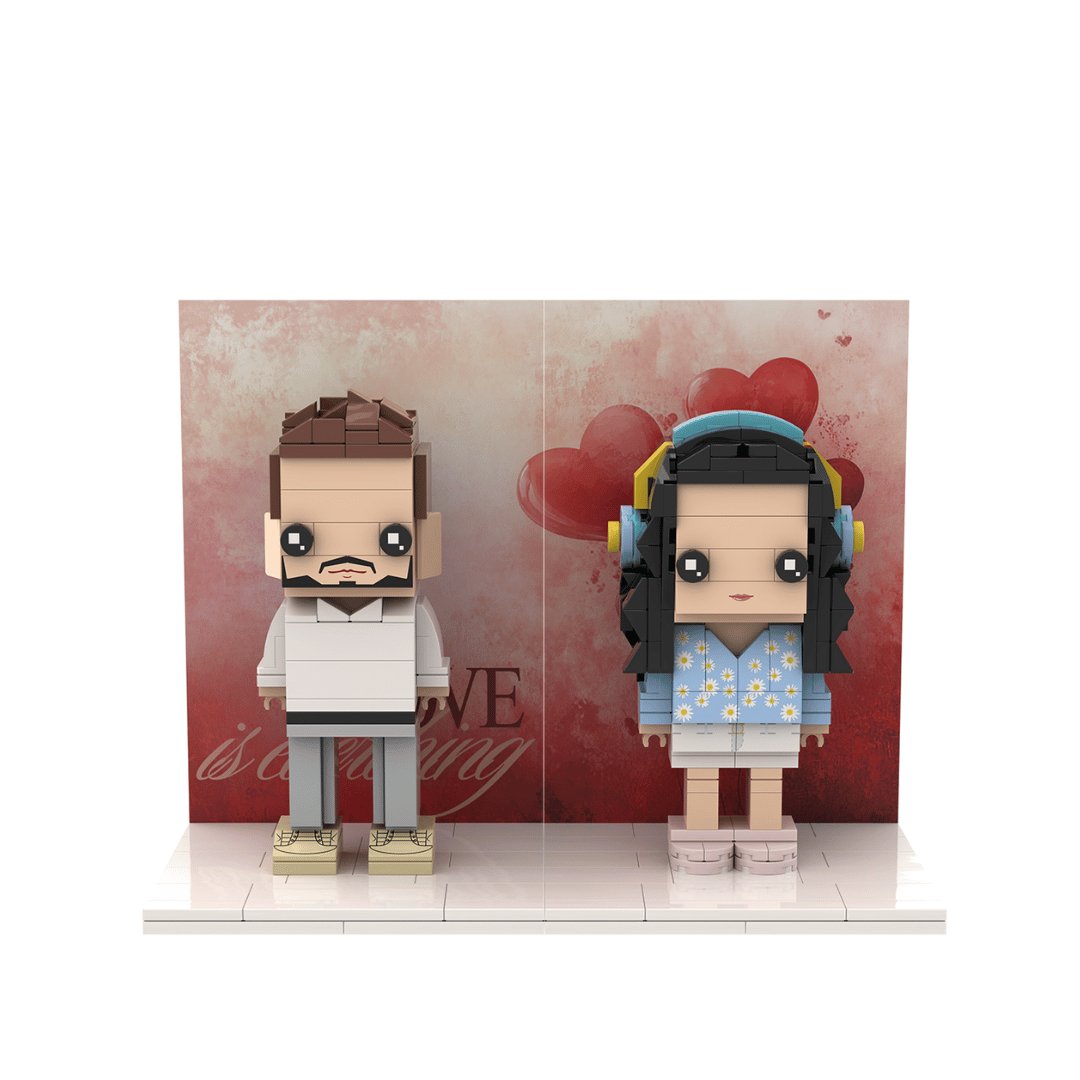 For Couple Full - body Custom Brick Figures Lovers Gift Valentine's Day Present - OOOMG