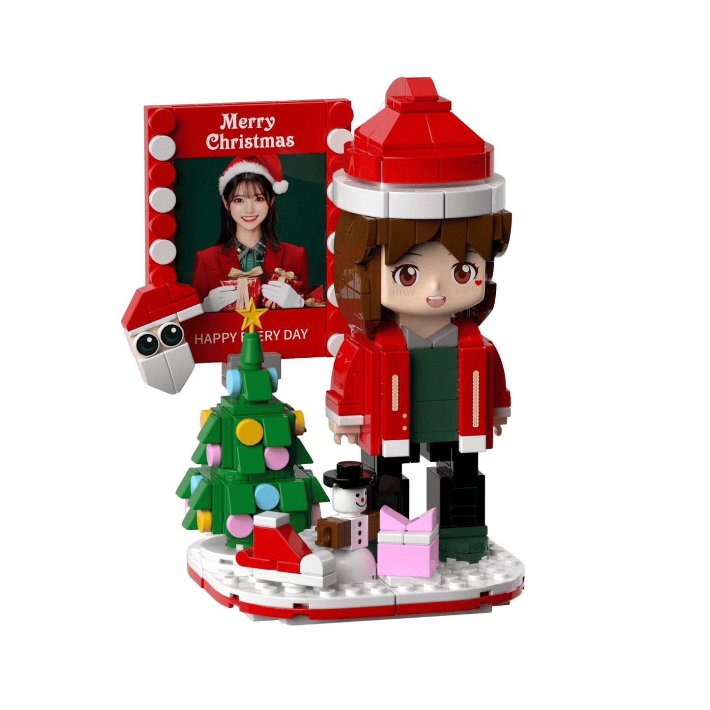 Full - body Christmas Custom Brick Figure For 1 Person - OOOMG