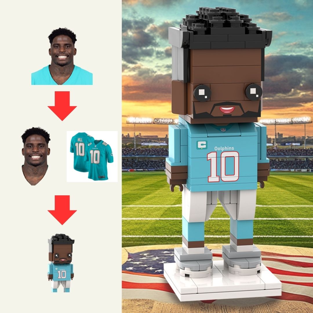 Full - body Custom Football Brick Stars: Design Your Own Player Edition Figure - OOOMG