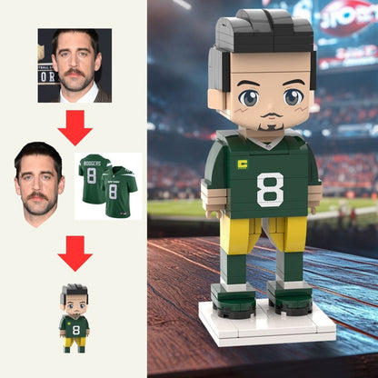 Full - body Custom Football Brick Stars: Personalized Player Edition Figures - OOOMG