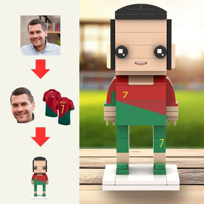 Full - body Custom Soccer Brick Masters Football Fan Custom Figurines - OOOMG