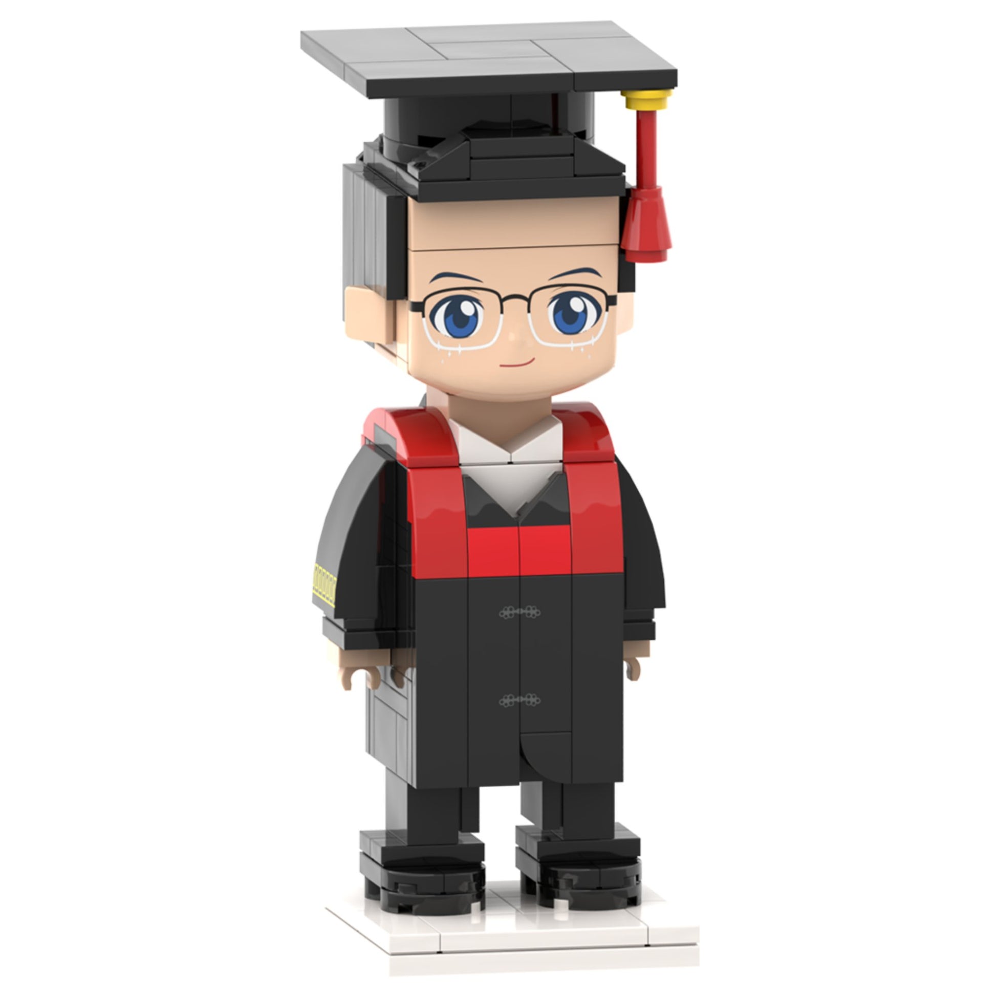 Graduation Gifts for Him Custom Head Brick Figures Personalized Graduation Dress Brick Figures Small Particle Block Toy - OOOMG