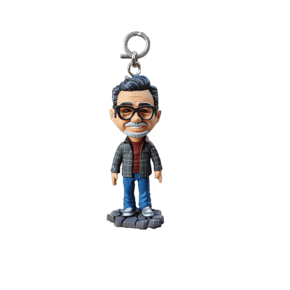 【HANDCRAFTED POPS] Customizable single keychain Bobblehead handmade with your photo for personalized gift, make Your Own Unique Characters - OOOMG