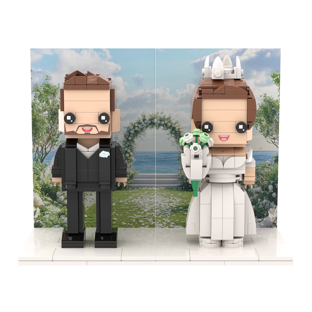 Head Personalized Couple Figurines with Frame - Ideal Gift for Celebrating Love and Wedding Milestones - OOOMG